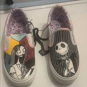 Disney women Slip-On Sneakers - Multicolor Nightmare Design